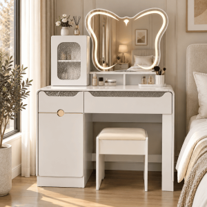 Bàn Trang Điểm Đèn LED Gương Cánh Bướm Phong Cách Bắc Âu 813#