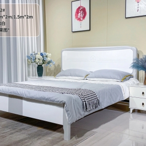 Giường Ngủ Hiện Đại Phối Màu Xám Trắng 8802# 