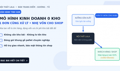 Giải Pháp Kinh Doanh Nội Thất "0 Kho – Sỉ Từ 1 Đơn" Cùng LaLa