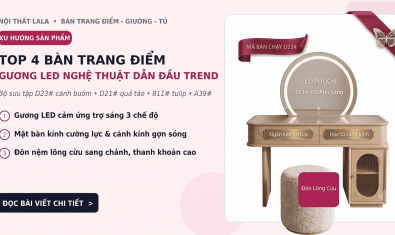 Mẫu Bàn Trang Điểm Gương LED “Làm Mưa Làm Gió” Thị Trường Decor Hiện Nay